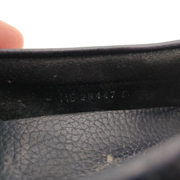 Salvatore Ferragamo Mens 9.5 Navy Blue Leather Driving Loafers Dress Shoes Italy - Picture 13 of 13